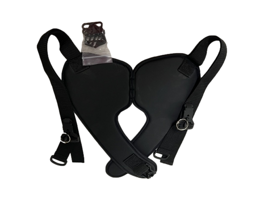 Limit-Less Wheelchair Pelvic Harness Dual Thigh Support with Limit-Less Magnetic Self Engaging Buckle