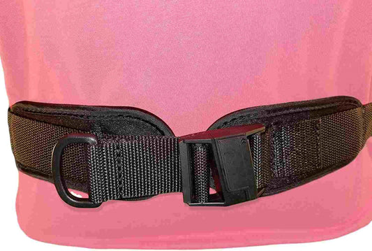 Limit-Less Wheelchair Single Pull Seat Belt with Limit-Less 1.0" Sliding Magnetic Self Engaging Buckle
