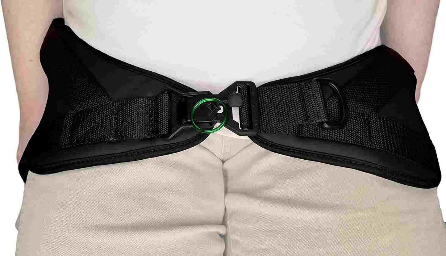 Limit-Less Wheelchair 4 Point Pelvic Belt with Limit-Less Magnetic Self Engaging 1.5" Buckle